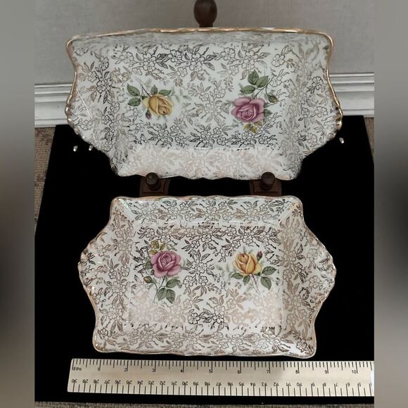 Royal Tudor Ware Barker Bros dessert Tray - set of 2 - Picture 2 of 6